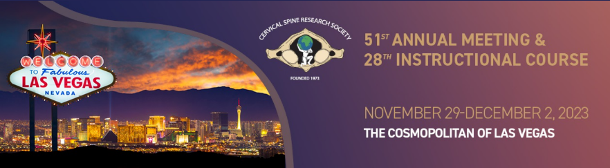 51st Annual Meeting of the Cervical Spine Research Society (CSRS) 参加報告 ...